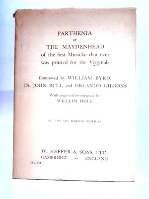 Seller image for Parthenia, or the Maydenhead for sale by World of Rare Books