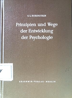 Imagen del vendedor de Prinzipien und Wege der Entwicklung der Psychologie. a la venta por books4less (Versandantiquariat Petra Gros GmbH & Co. KG)