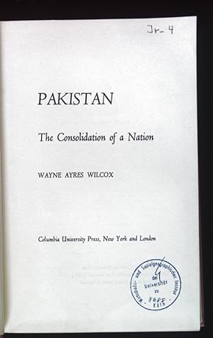 Seller image for Pakistan The Consolidation of a Nation. for sale by books4less (Versandantiquariat Petra Gros GmbH & Co. KG)