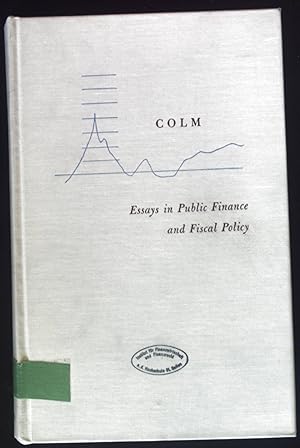 Essays in Public Finance and Fiscal Policy.