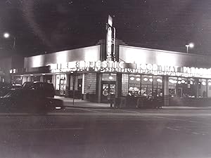 1985 Majestic Diner Original Night Photo Vintage Atlanta Photo