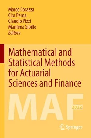 Immagine del venditore per Mathematical and Statistical Methods for Actuarial Sciences and Finance : MAF 2022 venduto da AHA-BUCH GmbH