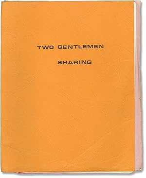 Bild des Verkufers fr Two Gentlemen Sharing (Original screenplay for the 1969 film) zum Verkauf von Royal Books, Inc., ABAA