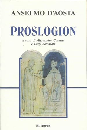 Imagen del vendedor de Proslogion a la venta por Booklovers - Novara