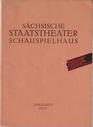 Programmheft Eduard Stucken LUCIFER 20. Februar 1925 Schauspielhaus Dresden