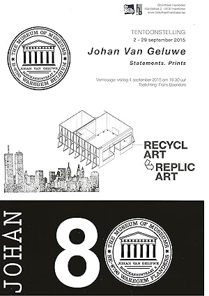 Johan Van Geluwe (1929-2020) - a collection of 6 invitations / documents