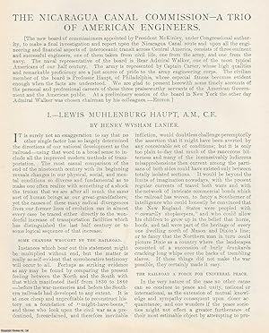 Imagen del vendedor de The Nicarague Canal Commission. TOGETHER WITH The Nicaragua Canal in the Light of Present Politics. TOGETHER WITH The Nicarague Canal and our Commercial Interests. A trio of original articles from the American Review of Reviews, 1897. a la venta por Cosmo Books