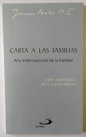 Immagine del venditore per Carta a las familias. Ao internacional de la familia. venduto da La Leona LibreRa