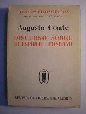 Seller image for Discurso sobre el espritu positivo for sale by Librera Antonio Azorn
