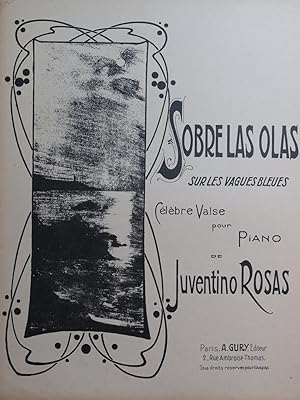 Immagine del venditore per ROSAS Juventino Sobres las Olas Piano venduto da partitions-anciennes