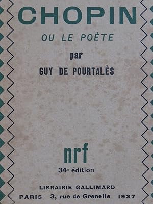 Seller image for DE POURTALS Guy Chopin ou le Pote 1927 for sale by partitions-anciennes