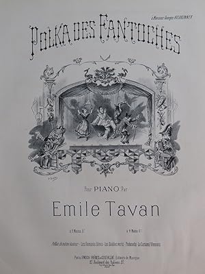 Seller image for TAVAN mile Polka des Fantoches Piano ca1880 for sale by partitions-anciennes