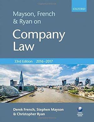 Bild des Verkufers fr Mayson, French & Ryan on Company Law zum Verkauf von WeBuyBooks