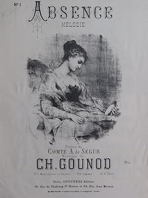 GOUNOD Charles Absence Chant Piano