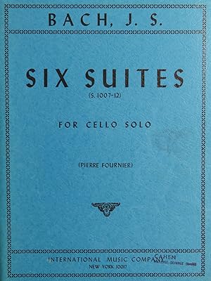 BACH J. S. Six Suites for Cello solo Violoncelle 1983
