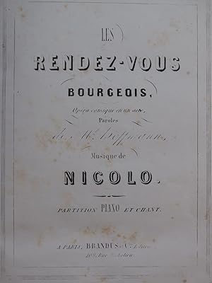 ISOUARD Nicolo Les Rendez-vous LEYBACH J. 20 Mélodies Chant Piano XIXe