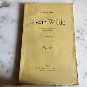 Oscar WILDE Souvenirs et le " DE PROFUNDIS " avec un portrait
