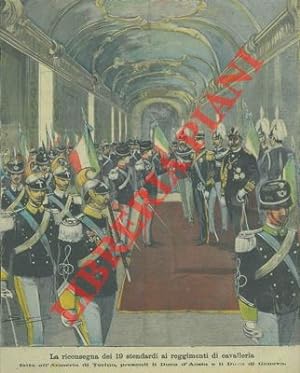 La riconsegna dei 19 stendardi ai reggimenti di cavalleria fatta all'Armeria di Torino, presenti ...