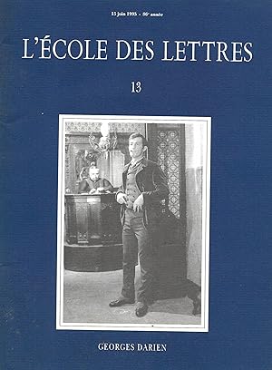 Bild des Verkufers fr Revue L'Ecole des Lettres, n13 de l'anne 1995 : Georges Darien zum Verkauf von Bouquinerie "Rue du Bac"