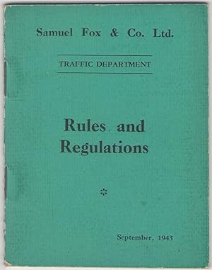 Traffic Department. Rules and Regulations. September, 1943