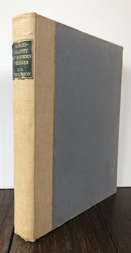 Seller image for A SELECT BIBLIOGRAPHY OF THE PRINCIPAL MODERN PRESSES PUBLIC AND PRIVATE IN GREAT BRITAIN AND IRELAND With an Introduction by B.H. Newdigate for sale by Lost Horizon Bookstore