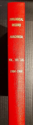 Zoological Record - Arachnida - Volumes 101-105, 1964-1968, Binded