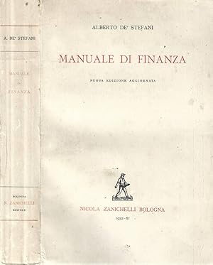 Bild des Verkufers fr Manuale di finanza zum Verkauf von Biblioteca di Babele
