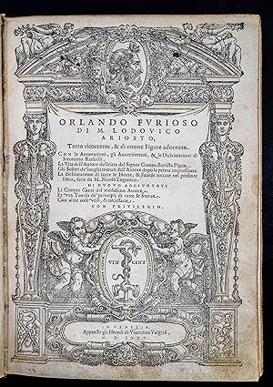 Orlando furioso. Tutto ricorretto, & di nuove figure adornato.