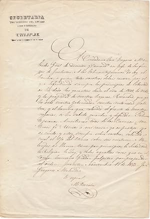 [Manuscript Document calling for the people of Tehuantepec to join the revolt. Beginning] "El ciu...