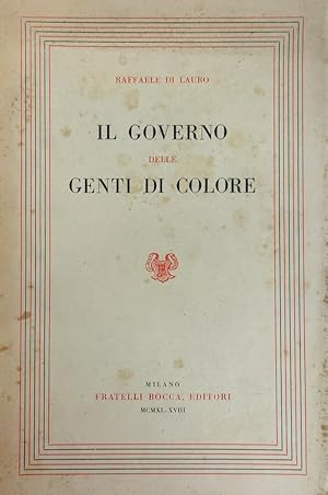 IL GOVERNO DELLE GENTI DI COLORE