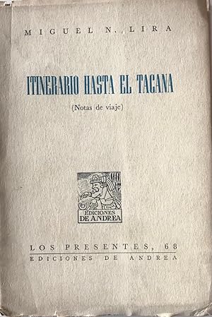 Seller image for Itinerario hasta el Tacana for sale by Libros del Ayer ABA/ILAB