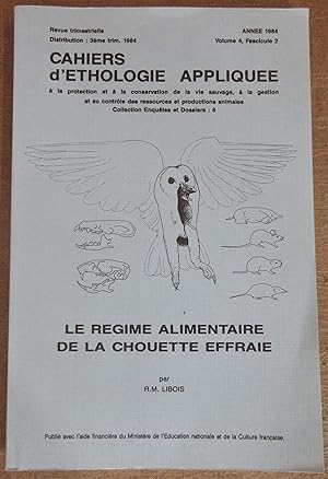 Seller image for Le Rgime Alimentaire de la Chouette Effraie [ Cahiers d'Ethologie Applique vol. 4, fasc. 2 ] for sale by MAGICBOOKS