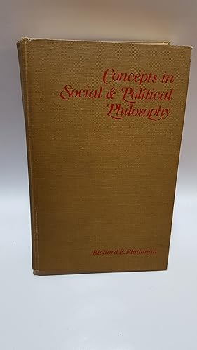 Bild des Verkufers fr Concepts in Social and Political Philosophy zum Verkauf von Cambridge Rare Books