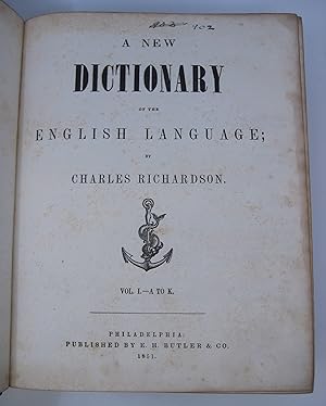 A New Dictionary of the English Language (COMPLETE, TWO VOLUME SET)