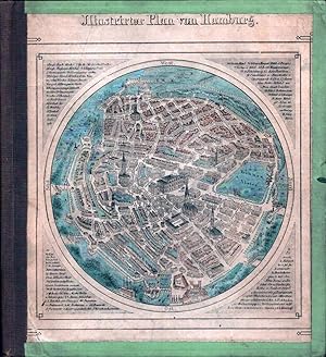 Illustrirter Plan von Hamburg. [Innendeckeltitel:] "Panorama von Hamburg. Ein neues unterhaltende...