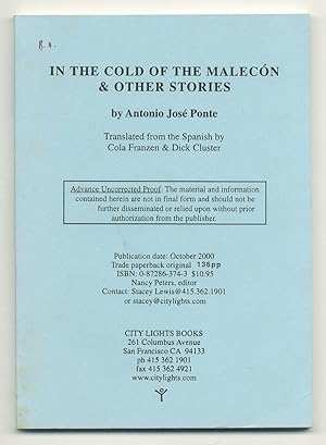 Seller image for In the Cold of the Malecn: & Other Stories for sale by Between the Covers-Rare Books, Inc. ABAA