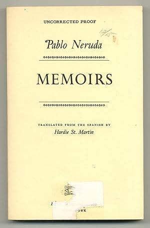 Bild des Verkufers fr Memoirs zum Verkauf von Between the Covers-Rare Books, Inc. ABAA