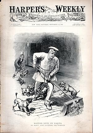 Seller image for ENGRAVING:"Wasting Time on Waring).engravings from Harper's Weekly, September 14, 1895 for sale by Dorley House Books, Inc.