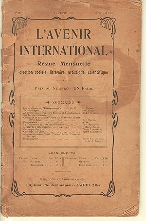L'Avenir International. Février 1920. Ventose 128. Numéro 26
