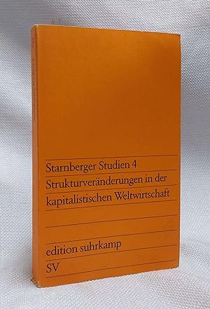 Image du vendeur pour Strukturvera?nderungen in der kapitalistischen Weltwirtschaft (Starnberger Studien) (German Edition) mis en vente par Book House in Dinkytown, IOBA