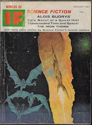 Bild des Verkufers fr IF Worlds of Science Fiction: January, Jan. 1967 ("The Iron Thorn"; "Snow White and the Giants") zum Verkauf von Books from the Crypt