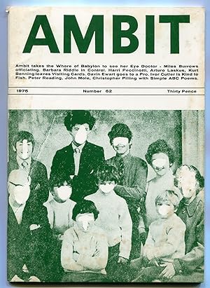 Bild des Verkufers fr Ambit - 1975 (Number 62) zum Verkauf von Between the Covers-Rare Books, Inc. ABAA