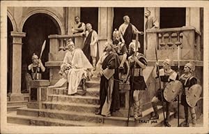 Ansichtskarte / Postkarte Passionsspiele Oberammergau 1922, Theaterszene, Nr. 49, Jesus vor Pilatus