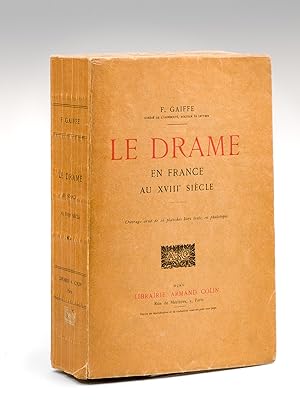 Bild des Verkufers fr Le Drame en France au XVIIIe sicle [ Edition originale - Livre ddicac par l'auteur ] zum Verkauf von Librairie du Cardinal