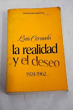 Seller image for La realidad y el deseo for sale by Alcan Libros