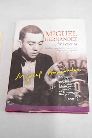 Imagen del vendedor de Miguel Hernández, obra exenta que completa la obra completa a la venta por Alcaná Libros