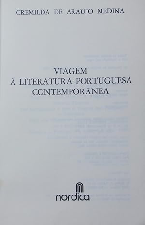 Seller image for Viagem  literatura portuguesa contempornea. for sale by Antiquariat Bookfarm