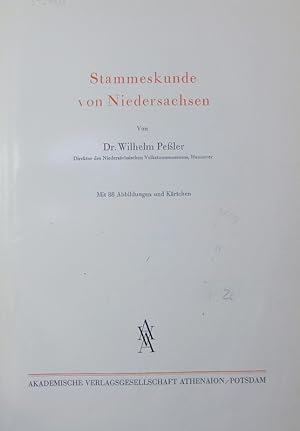 Image du vendeur pour Stammeskunde von Niedersachsen. Mit 88 Abbildungen und Krtchen. mis en vente par Antiquariat Bookfarm