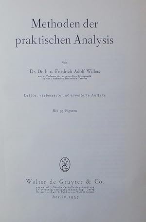 Immagine del venditore per Methoden der praktischen Analysis. venduto da Antiquariat Bookfarm