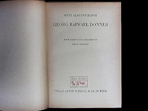 Imagen del vendedor de Georg Raphael Donner. a la venta por Antiquariat Bookfarm